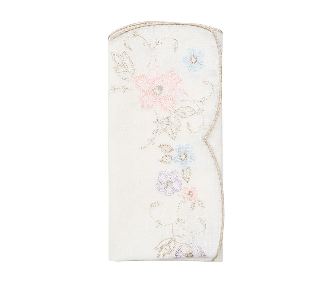 Printemps Napkin in White & Multi, Set of 4