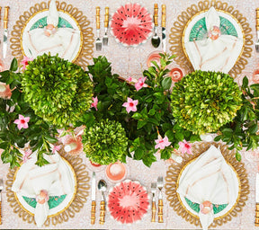 Jardin Napkin in White & Blush, Set of 4
