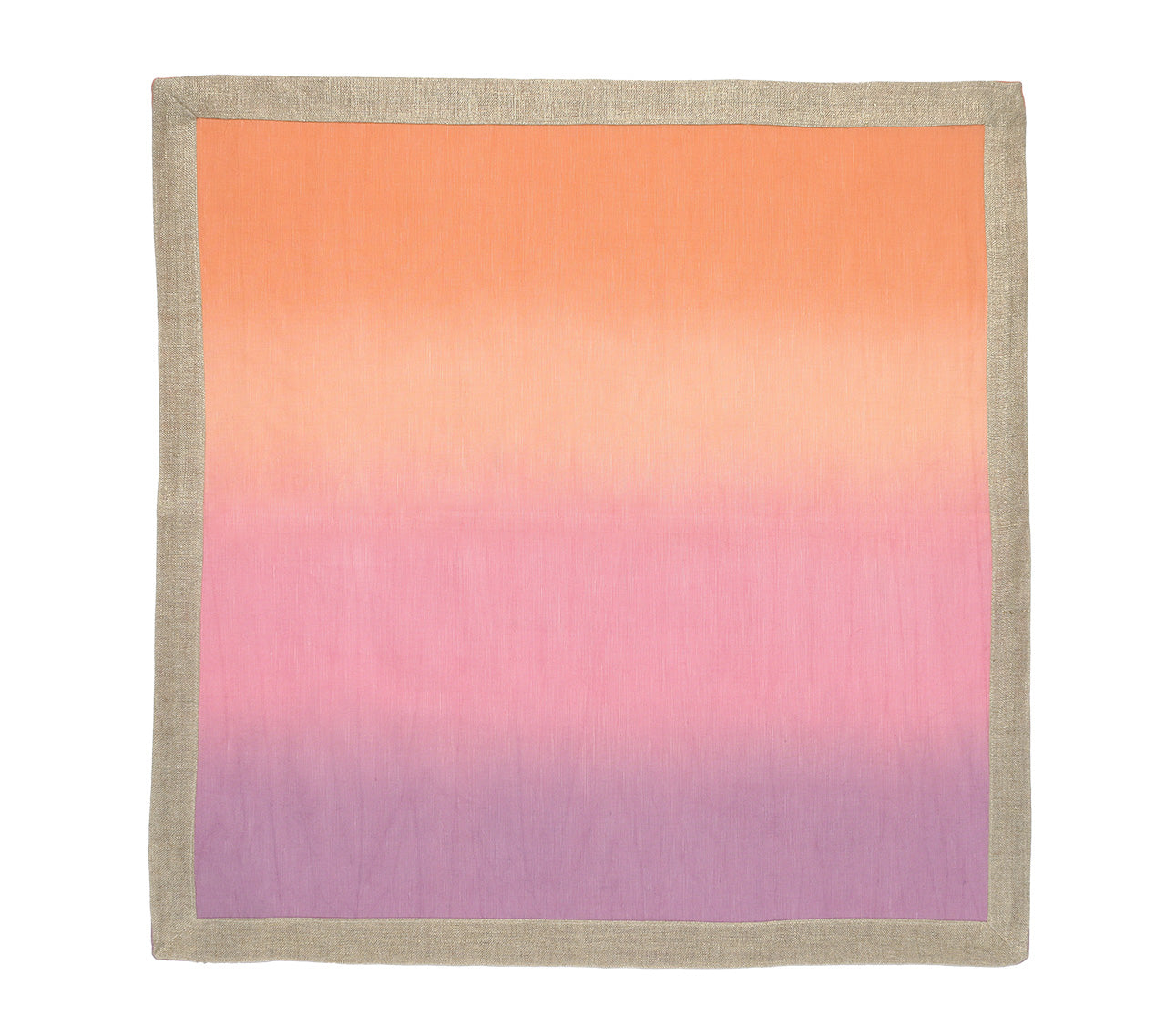 Dip Dye Napkins in Warm Tones, Set of 4