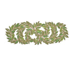 Sample: Trellis Runner in Green & Gold