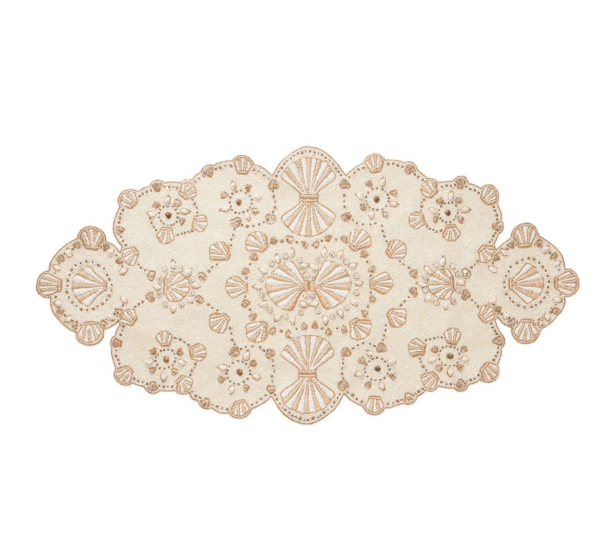Beachcomber Runner in Natural, Ivory & Gold