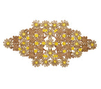 Daisy Runner in Natural & Yellow