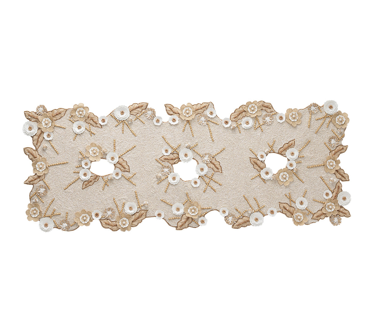 Bramble Runner in Ivory, Natural & Gold