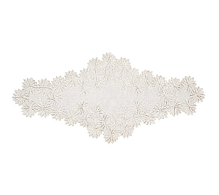 Winter Lace Runner in Silver & Crystal