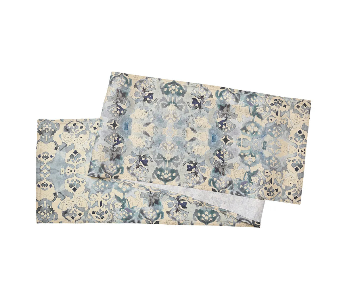 Giverny Runner in Blue & Gray