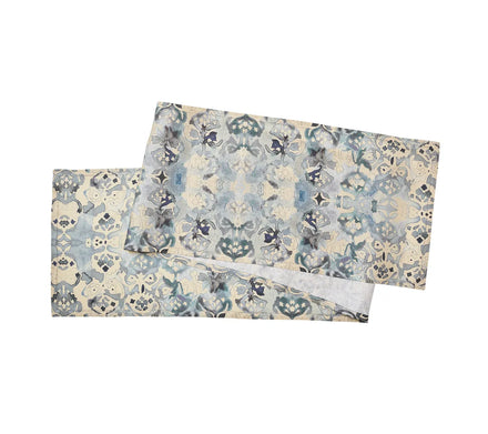Giverny Runner in Blue & Gray