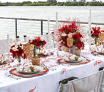 Reef Chic Placemat in White, Coral & Turquoise, Set of 2