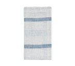 Ribbon Stripe Napkin in Ivory & Blue, Set of 4