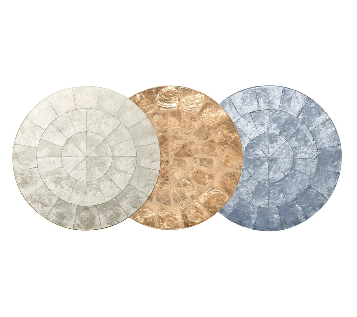 KIM SEYBERT 貝 ランチョンマット 4枚セット ニーマンマーカス Round Capiz Placemats, Set of 4
