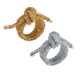 Glam Knot Napkin Rings, Set of 4