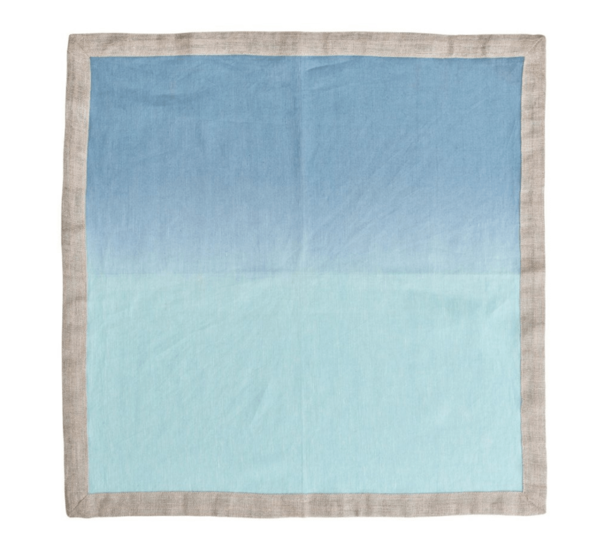 Dip Dye Napkins in Cool Tones, Set of 4