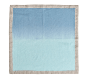 Dip Dye Napkins in Cool Tones, Set of 4