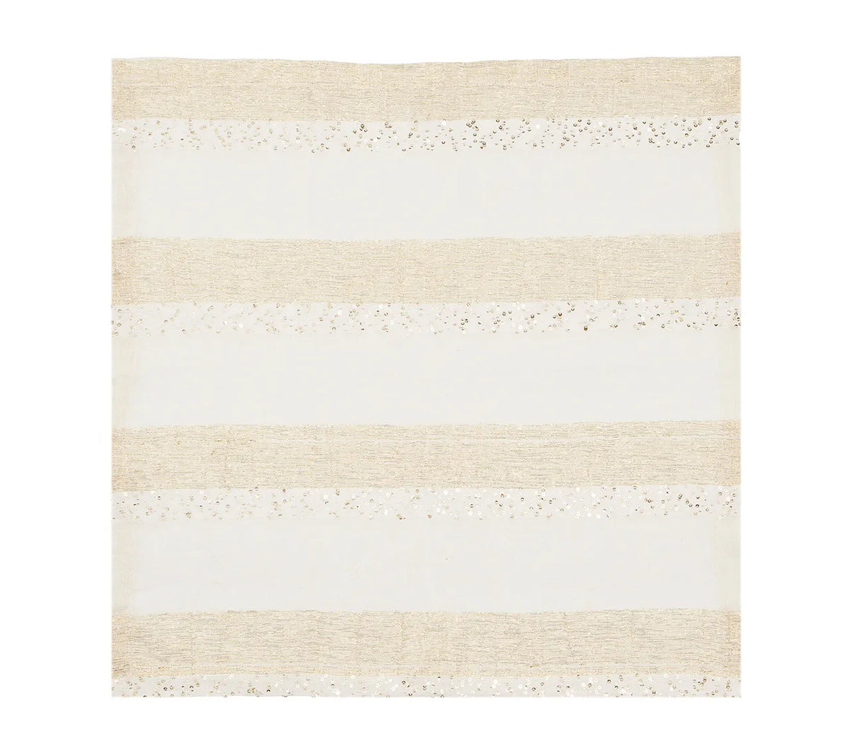 Spectra Napkin in White & Gold, Set of 4