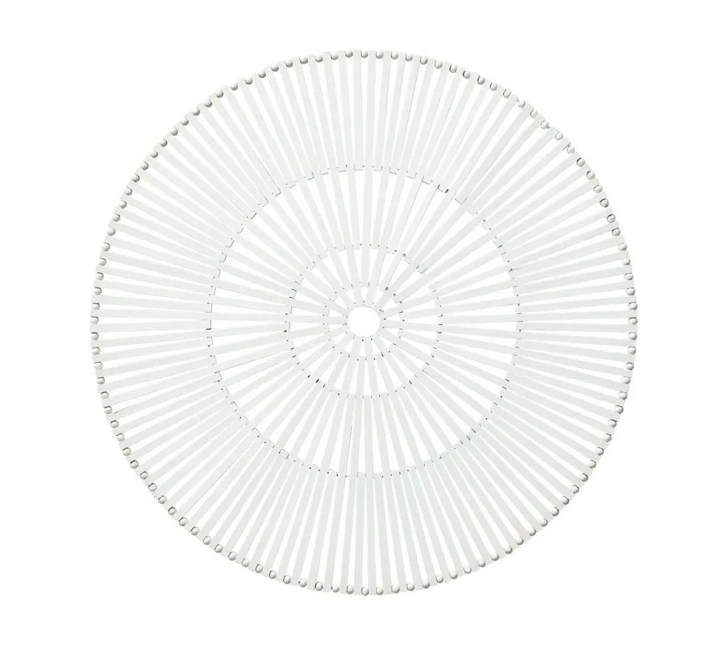 Spoke Placemat in White, Set of 4
