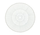 Spoke Placemat in White, Set of 4