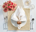 Stamped Reversible Placemat in Silver & Gold | Kim Seybert
