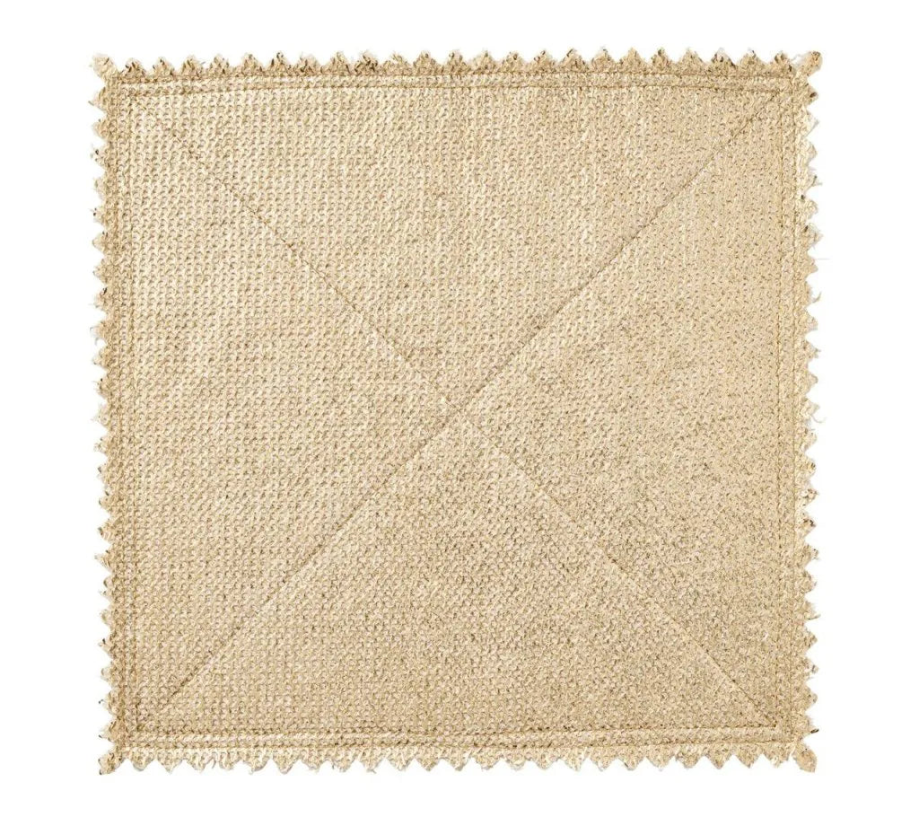 Stamped Reversible Placemat in Silver & Gold