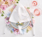 Star Spray Napkin in White & Gold & Silver, Set of 4