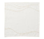 Star Spray Napkin in White & Gold & Silver, Set of 4