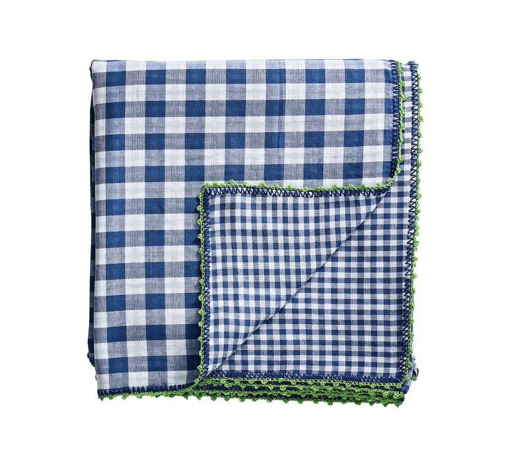 Kim Seybert, Inc.Check Tablecloth in Blue & GreenTablecloths