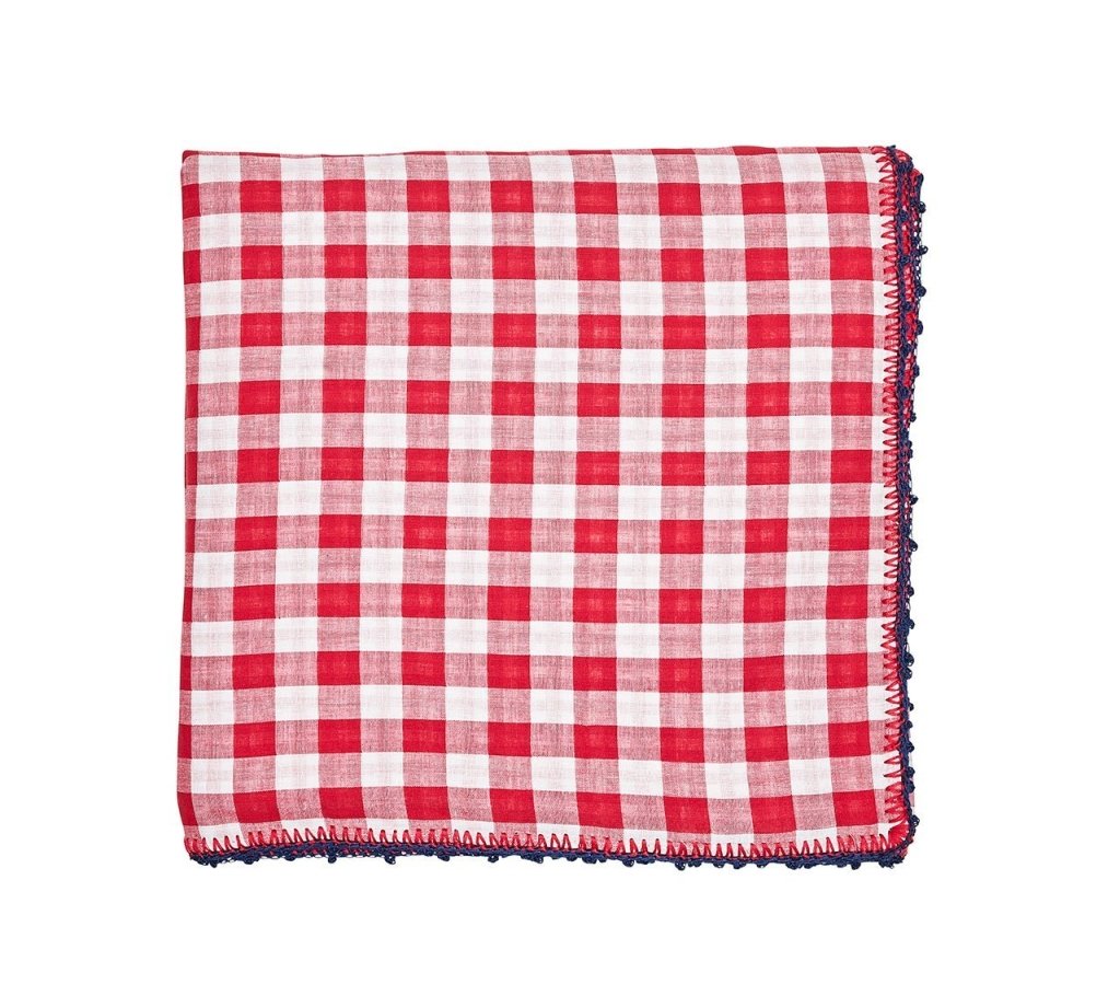 Kim Seybert, Inc.Check Tablecloth in Red & NavyTablecloths