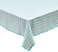 Kim Seybert, Inc.Linea Tablecloth in White & Seafoam