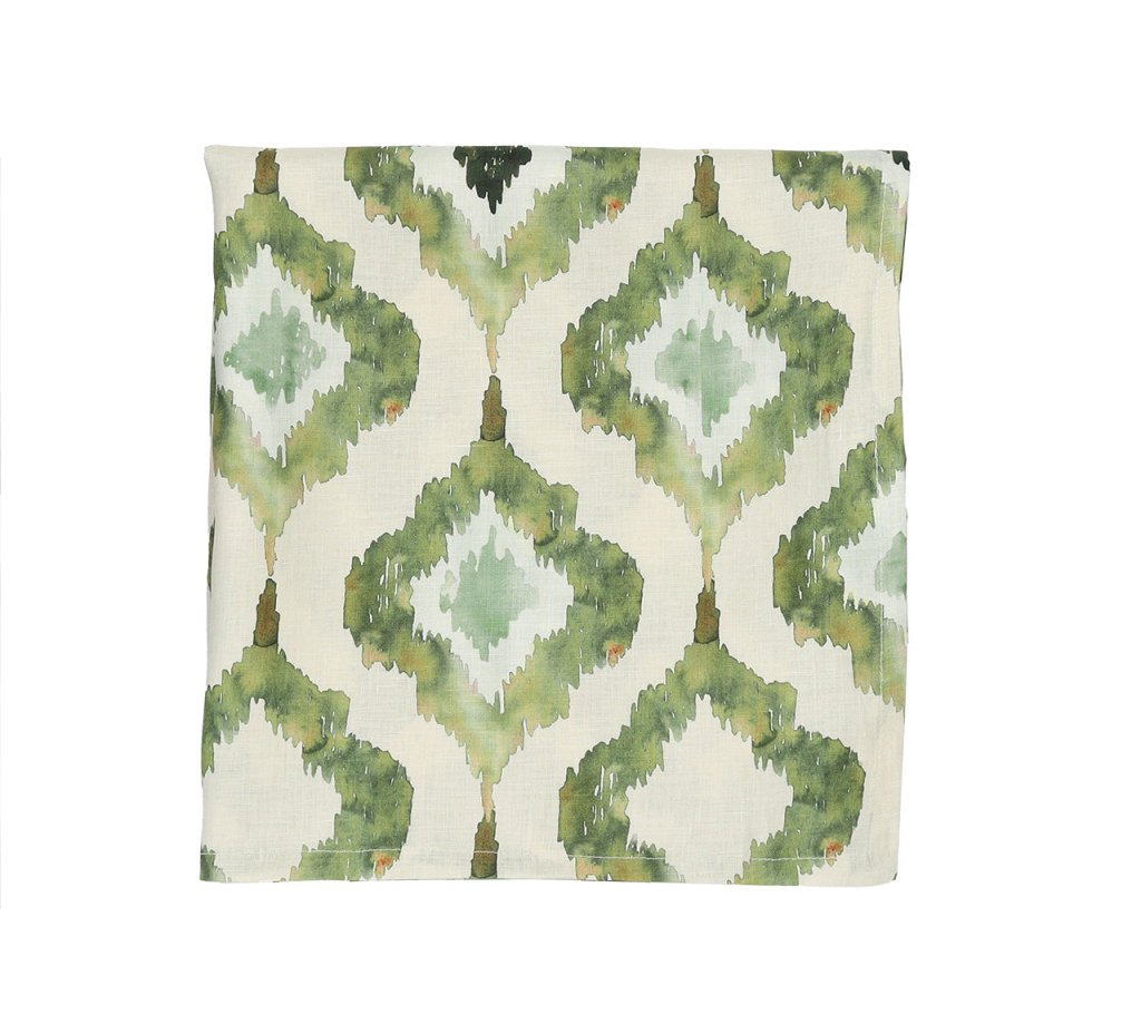 Kim Seybert, Inc.Watercolor Ikat Tablecloth in OliveTablecloths