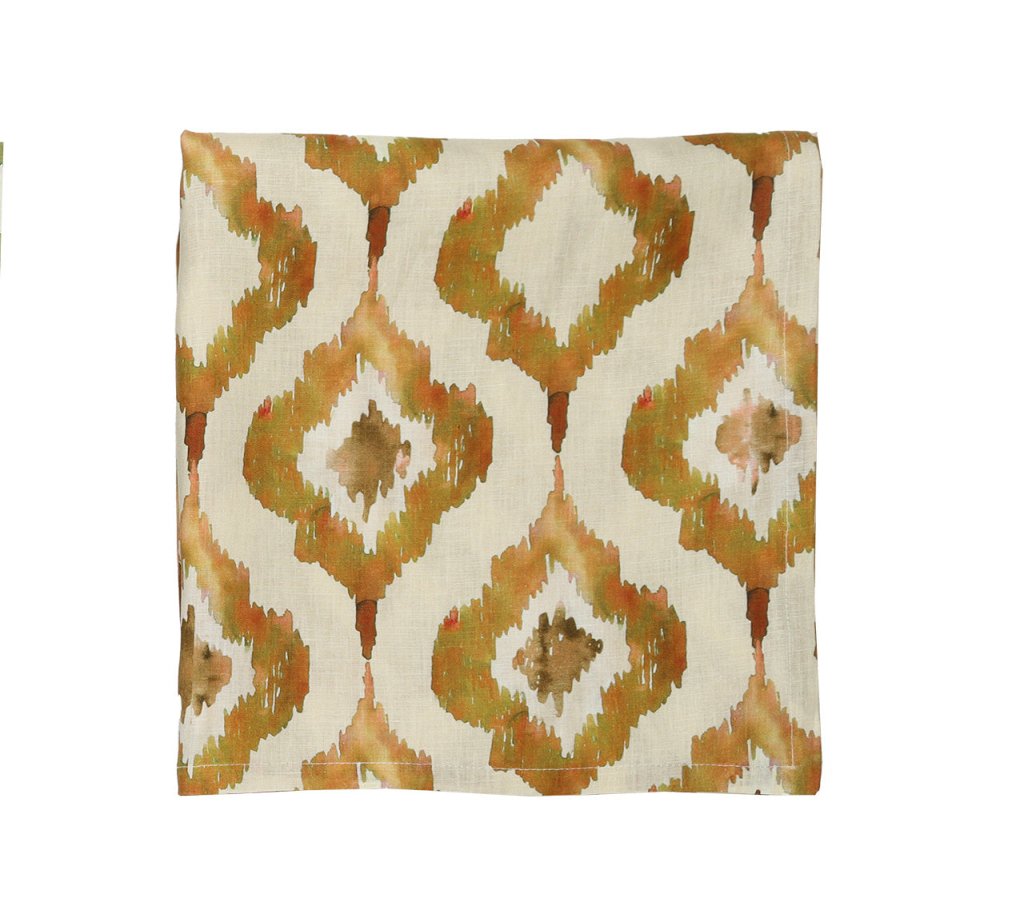 Kim Seybert, Inc.Watercolor Ikat Tablecloth in RustTablecloths