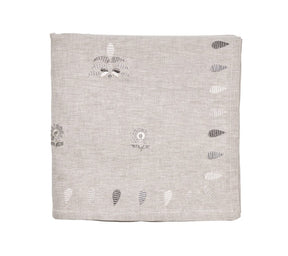 Sample: Lima Tablecloth in Gray & Silver