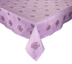 Kim Seybert, Inc.Flores Tablecloth in Lilac & Pink