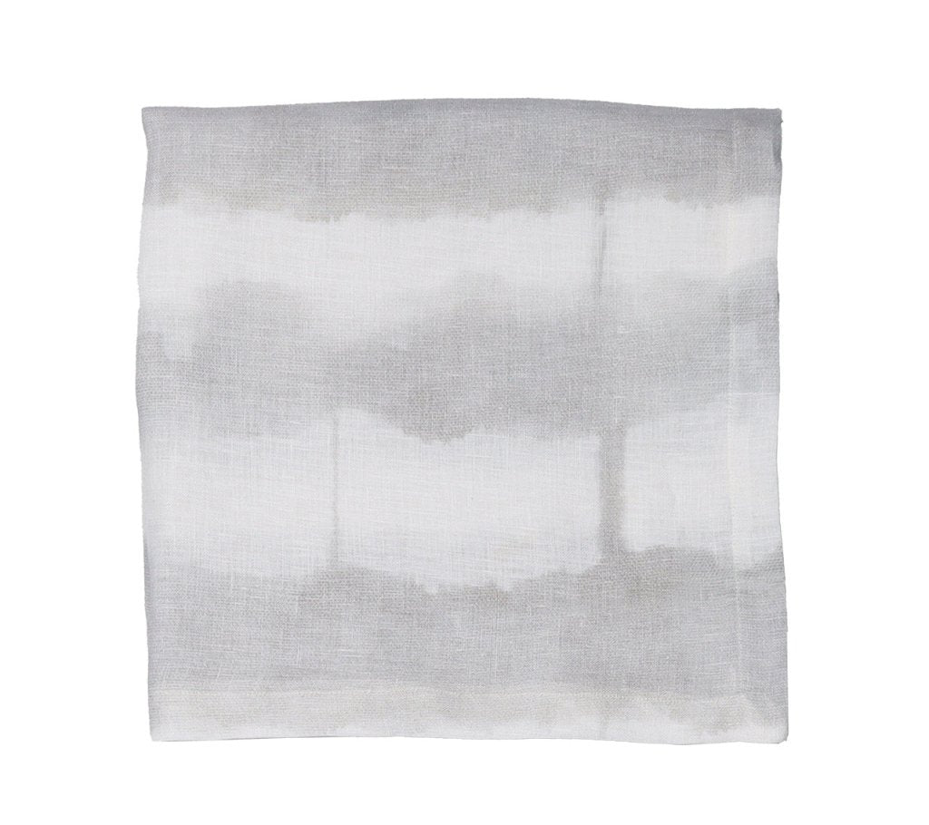 Kim Seybert, Inc.Watercolor Stripe Tablecloth in White & GrayTablecloths