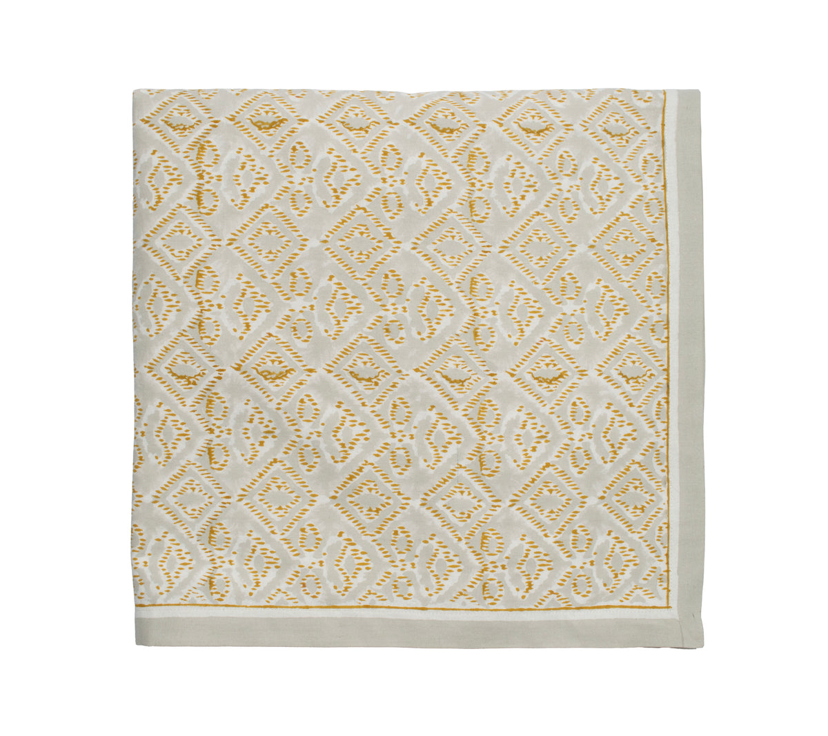 Sample: Alfresco Tablecloth in Natural & Gray
