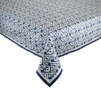 Sample: Alfresco Tablecloth in Navy & Blue