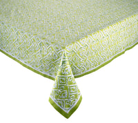 Alfresco Tablecloth in Olive & Green