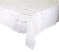 Pin Dot Tablecloth in White & Blue