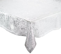 Kim Seybert, Inc.Metafoil Tablecloth in White & SilverTablecloths