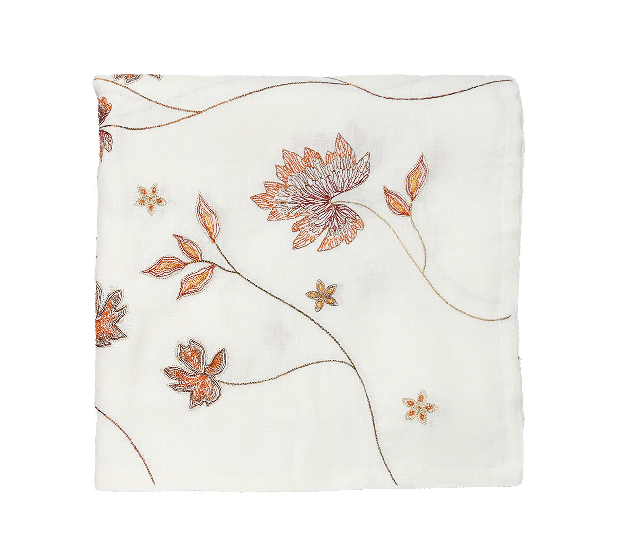 Maple Hues Tablecloth in White & Multi 54x108"