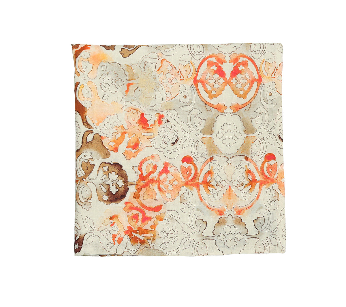 Giverny Tablecloth in Natural & Brown
