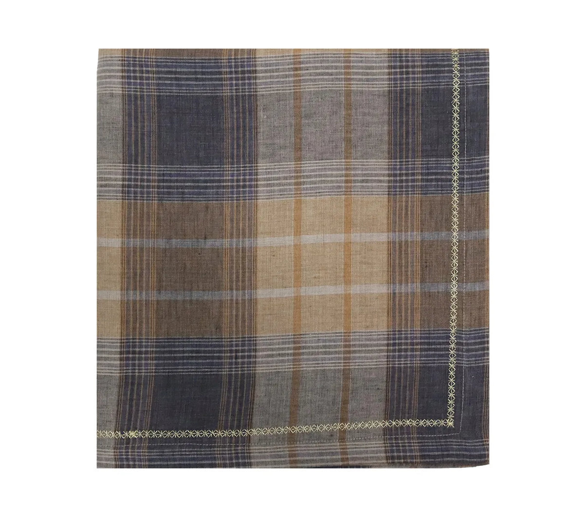 Henley Tablecloth in Brown & Multi 52x126"
