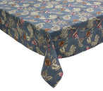 Paisley Vine Tablecloth in Blue & Gray 54x126"