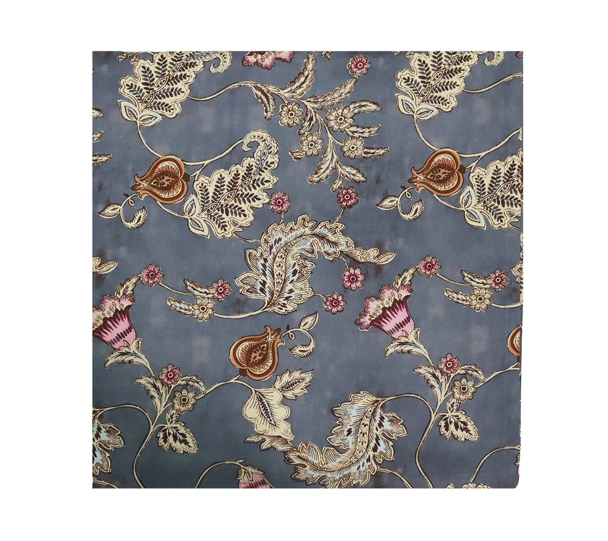 Paisley Vine Tablecloth in Blue & Gray 54x126"