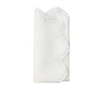 Tapestry Napkin in White, Set of 4
