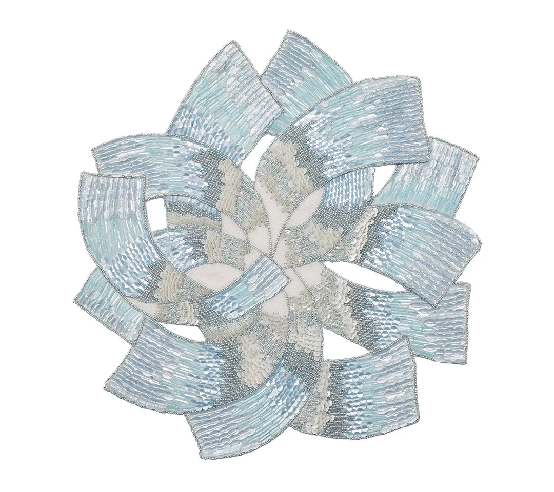 Tidal Placemat in Glacier Blue, Set of 2