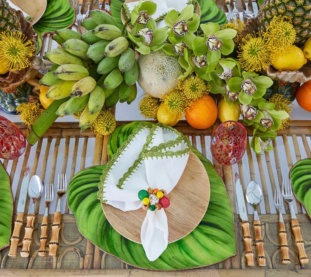 Tropicana Placemat in Green, Set of 4