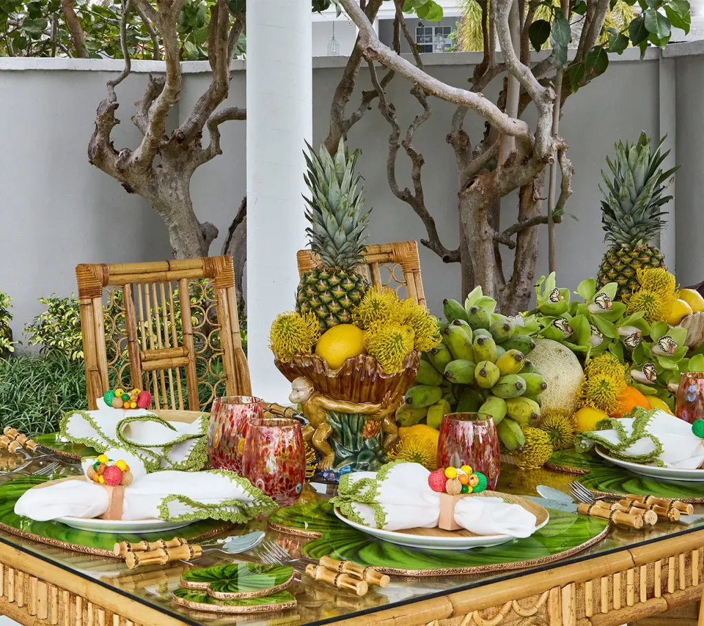 Tropicana Placemat in Green, Set of 4