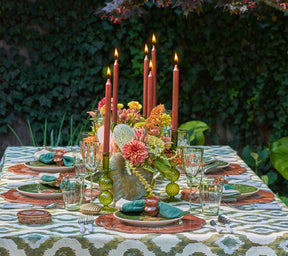Kim Seybert Luxury Dip Dye Napkin in Olive & Green