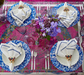 Kim Seybert, Inc.Splash Placemat in White & Blue, Set of 4