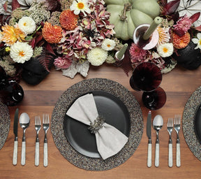 Kim Seybert, Inc.Aurora Placemat in Gunmetal & Multi, Set of 4Placemats