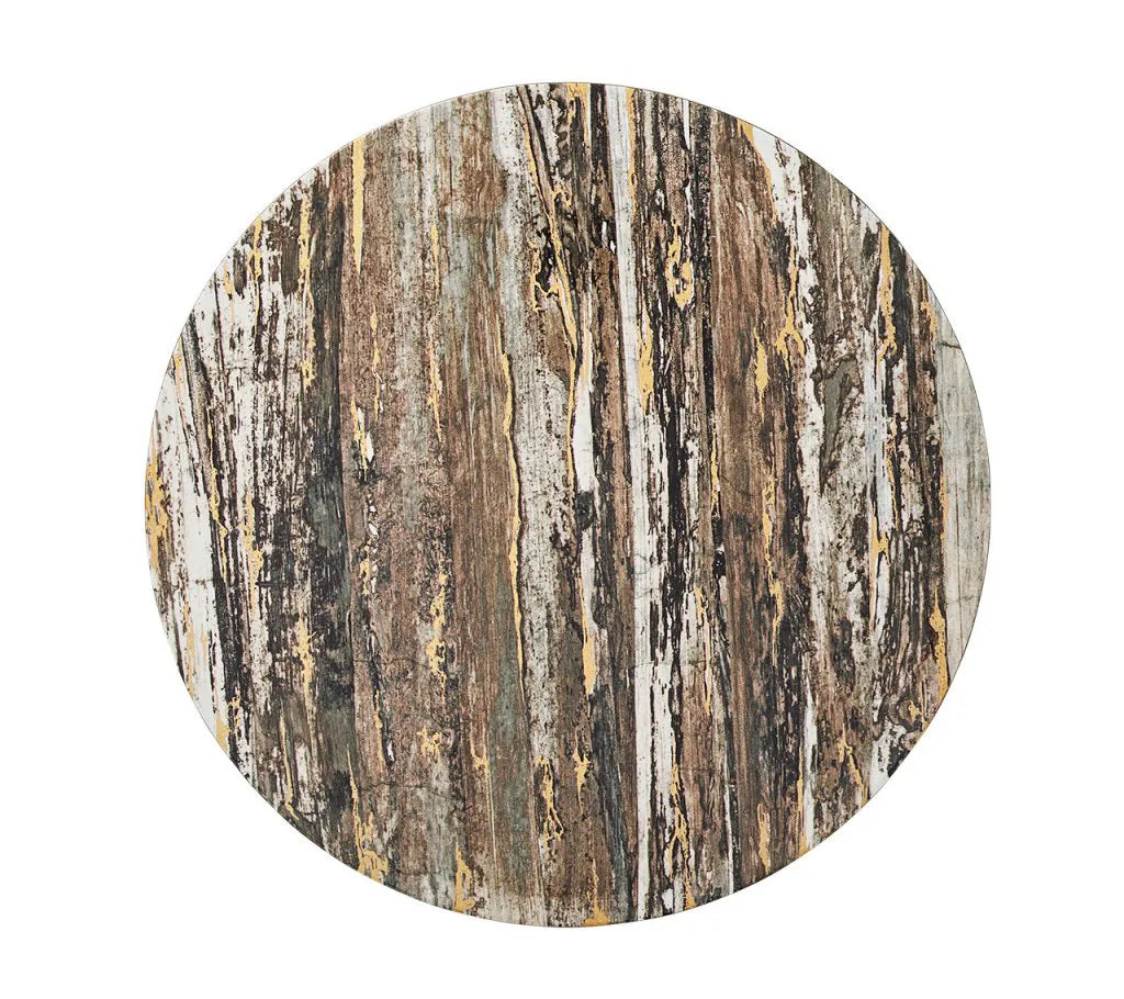 Weathered Pine Placemat in Ivory, Natural & Gold, Set of 4