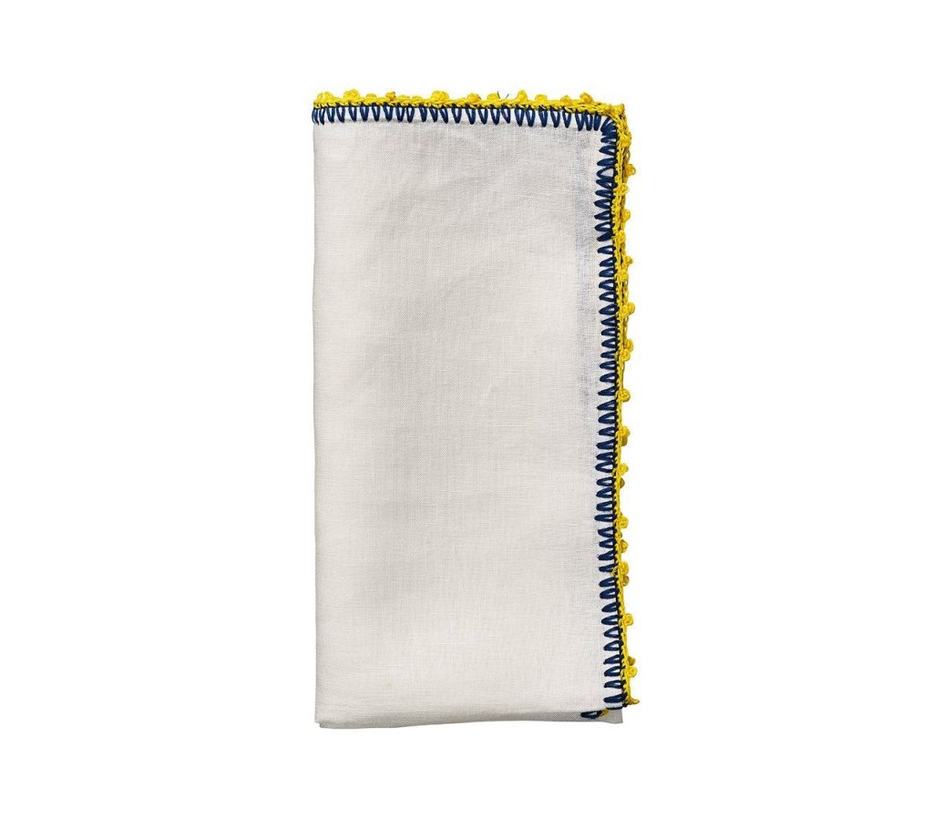 Knotted Edge Napkins, Set of 4